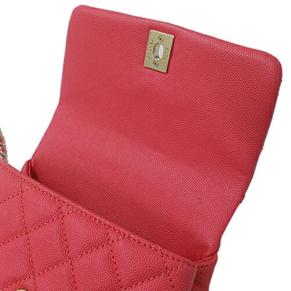 Chanel CHANEL Bag Matelasse Women's Handbag Shoulder 2way Caviar Skin Pink Cr... - Picture 8 of 14